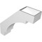 Ekena Millwork 5 1/2-in. W x 20-in. D x 20-in. H Merced Architectural Grade PVC Knee Brace BRCP055X20X20MRC - alternate 6